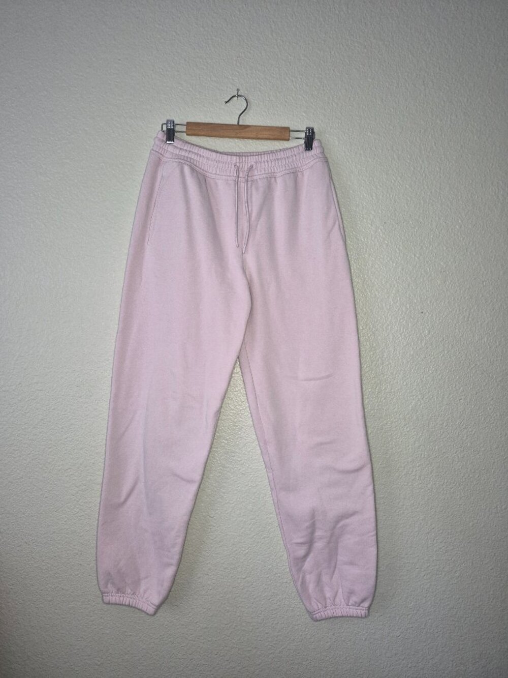 Athleta Women’s Jogger Pants S Tall Pink Fleece Drawstring Sweatpants